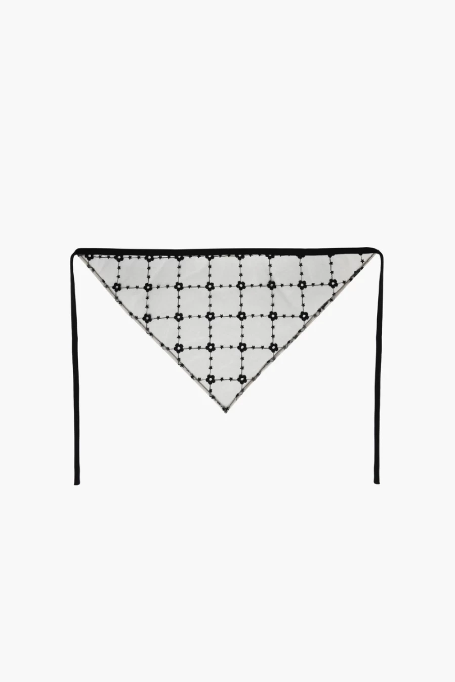 SANDY LIANG Women's Floral Grid Bandana Scarf - Stylish Flower Print Fashion Accessory