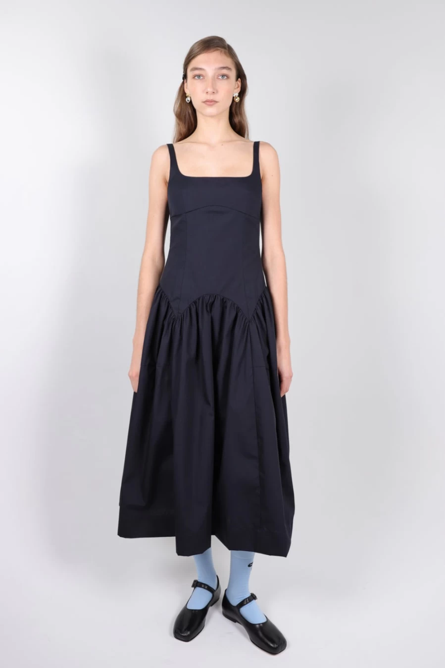 SANDY LIANG Women's Cricket Dress in Ink Blue – Elegant & Stylish