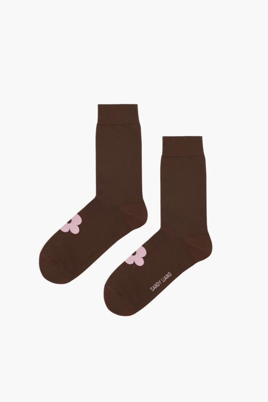 SANDY LIANG Women's Fiore Socks in Cocoa - Stylish and Comfortable Footwear