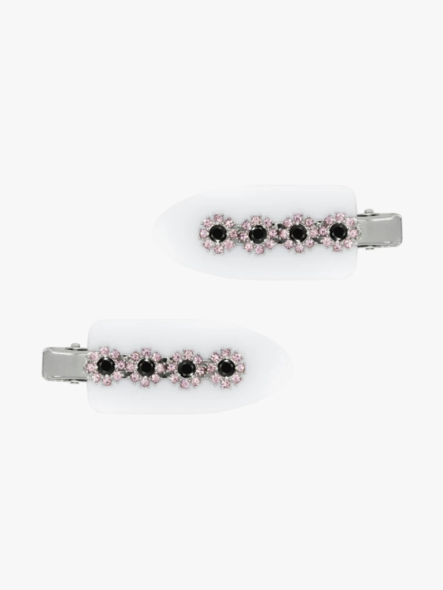 SANDY LIANG Women's Ice White Makeup Clips for Hair – Beauty Face Styling Accessories
