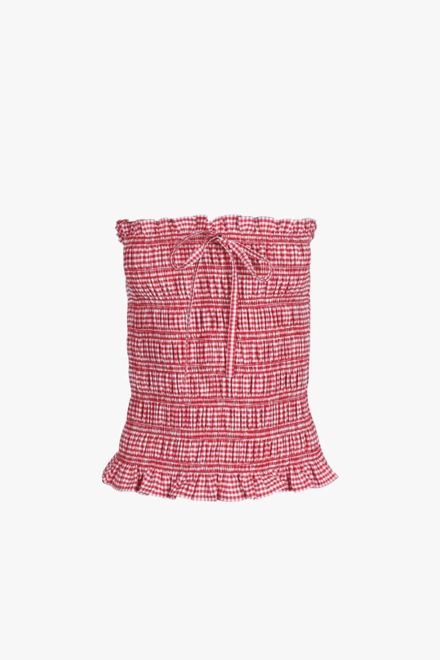 SANDY LIANG Women's Red Gingham Bunnies Top - Stylish & Trendy Blouse