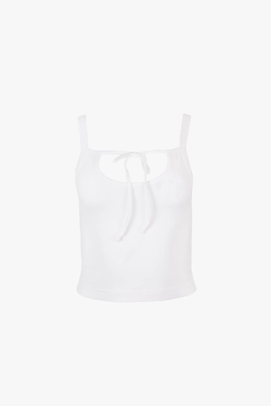SANDY LIANG Blanc Pendant Tank Top for Women | Elegant Feminine Blouse