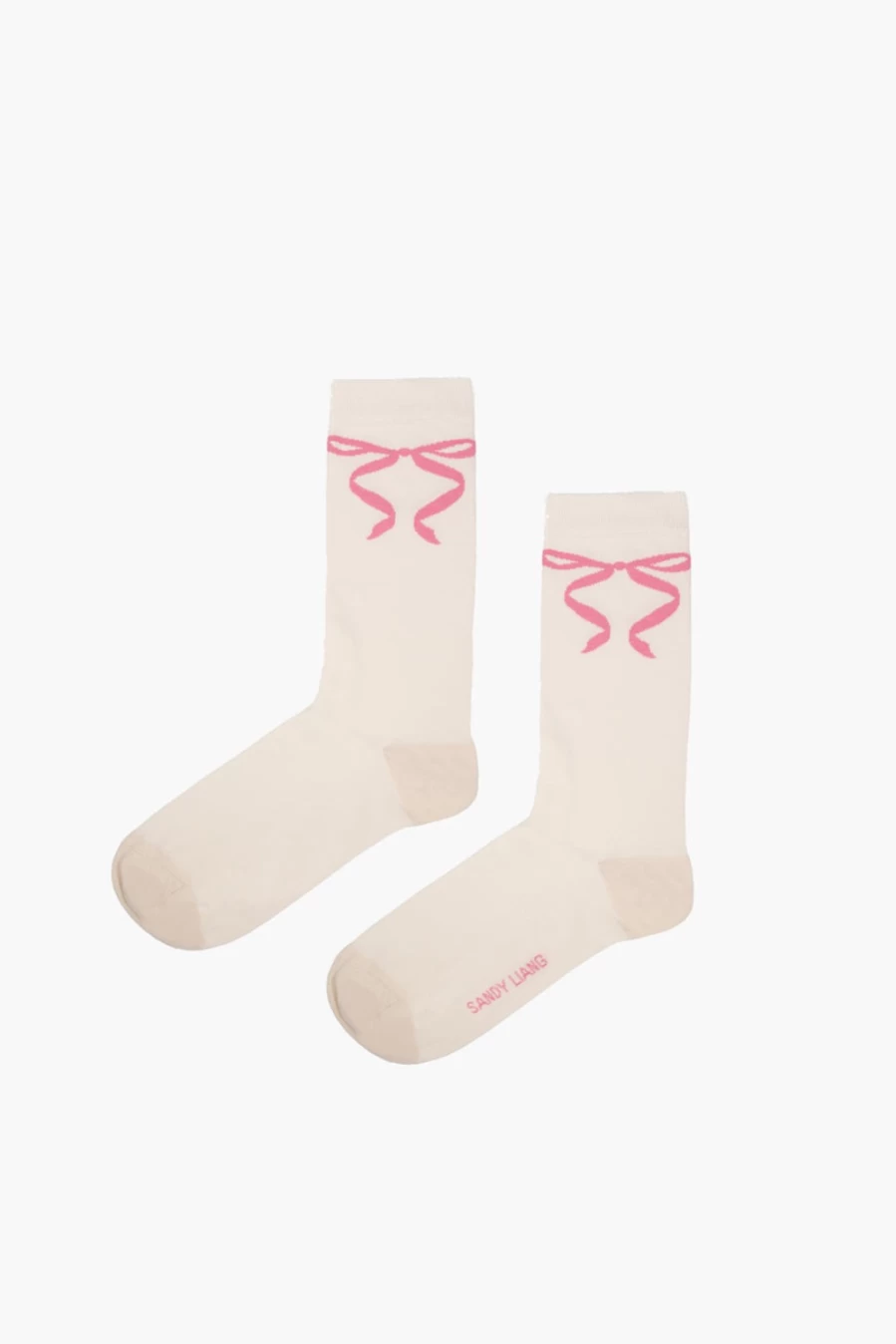 SANDY LIANG Women's Butter Color Regalo Socks – Stylish and Comfortable