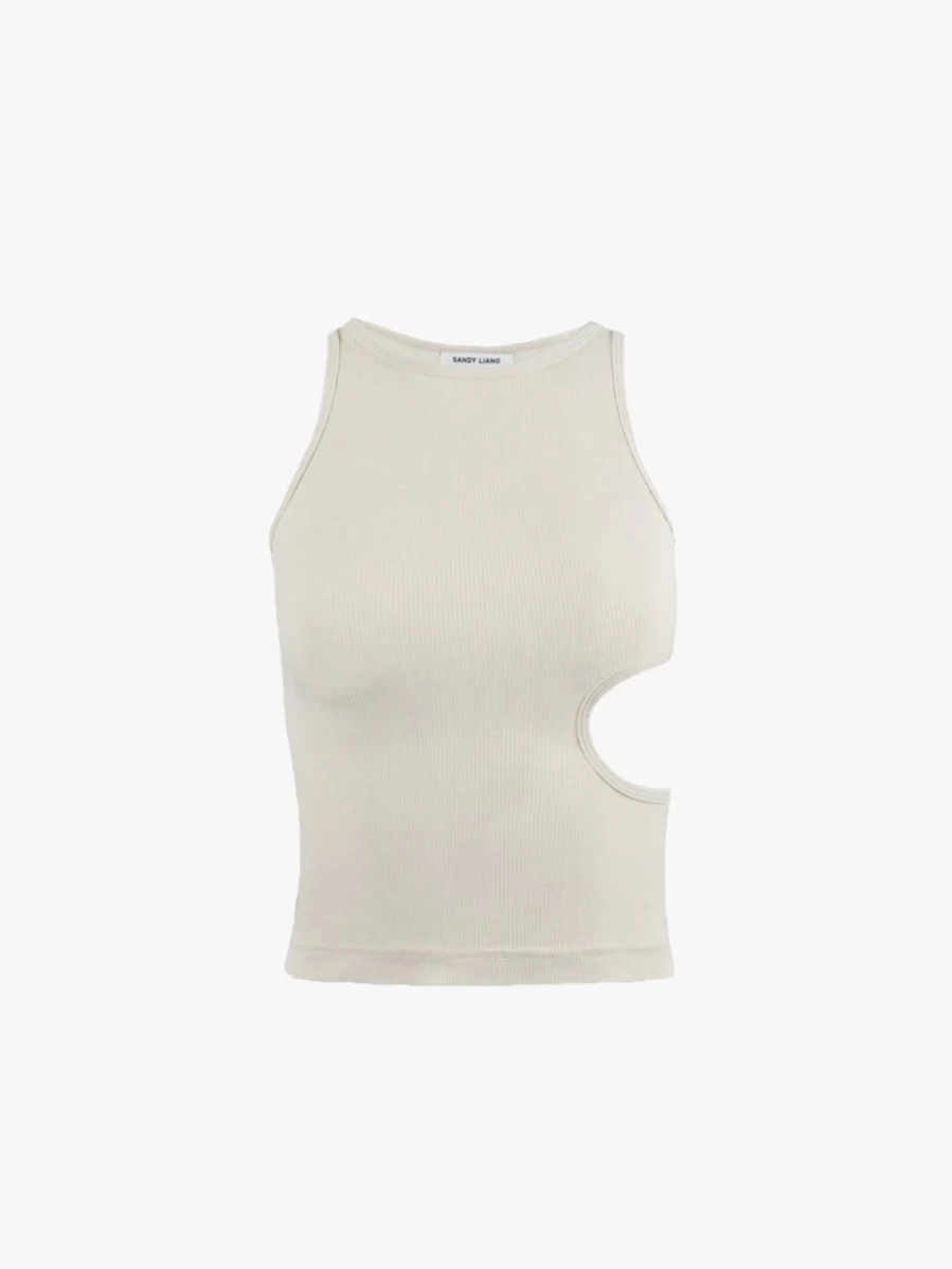 SANDY LIANG Women's Cream Slight Tank Top