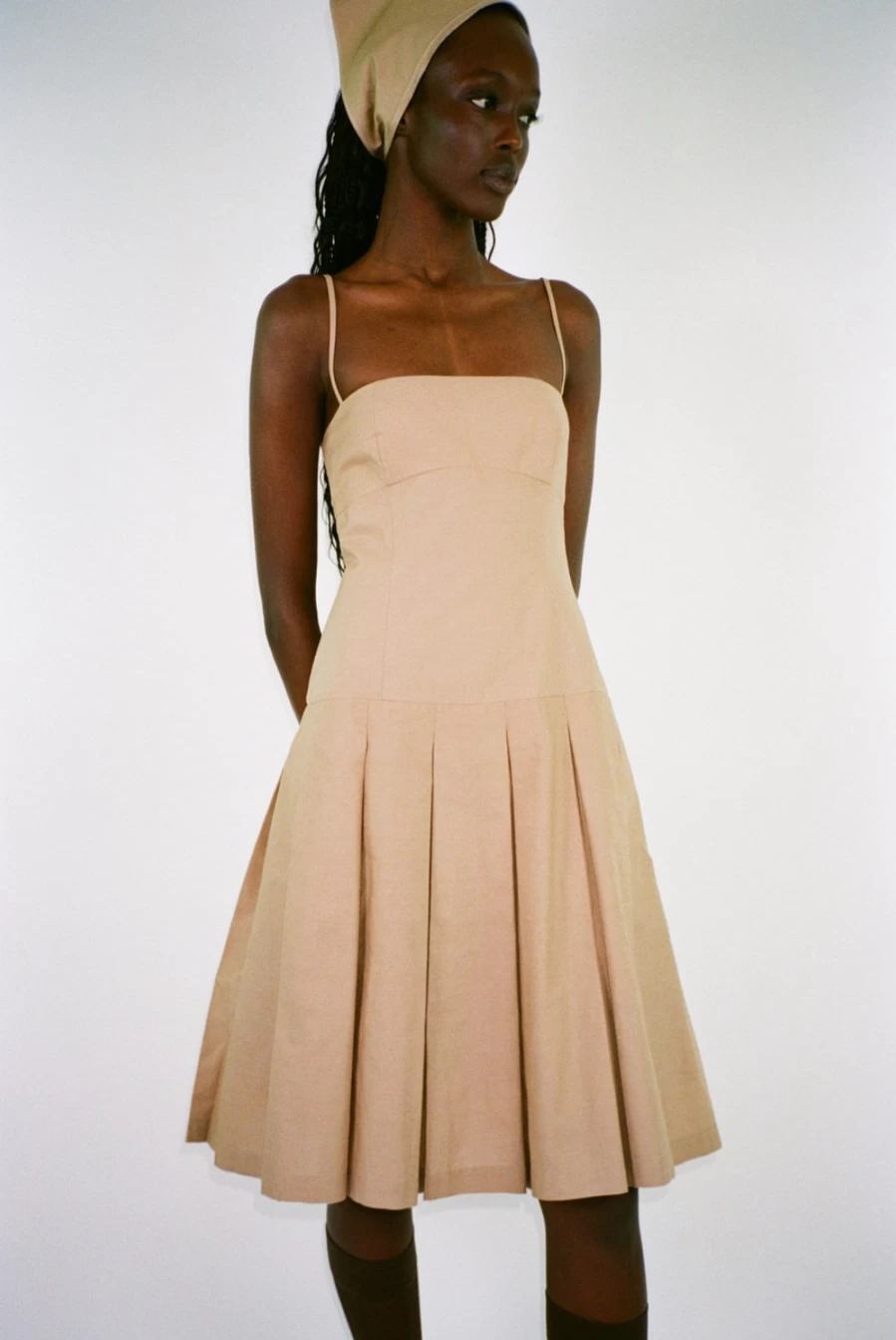 SANDY LIANG Women's Roo Dress In Taupe - Elegant Casual Wear