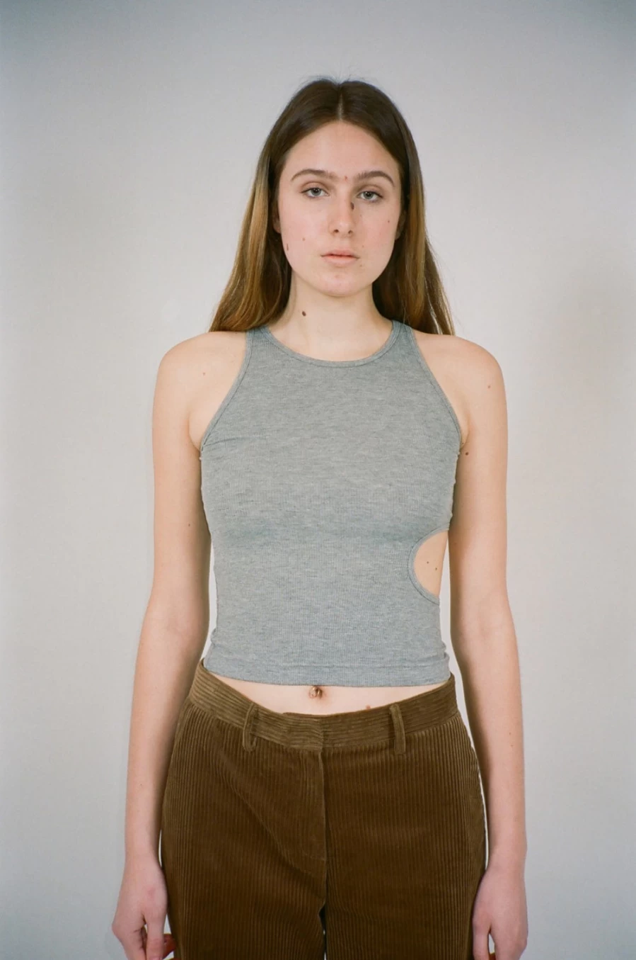 SANDY LIANG Women's Slight Tank Top in Cloud Grey | Lightweight Casual Wear