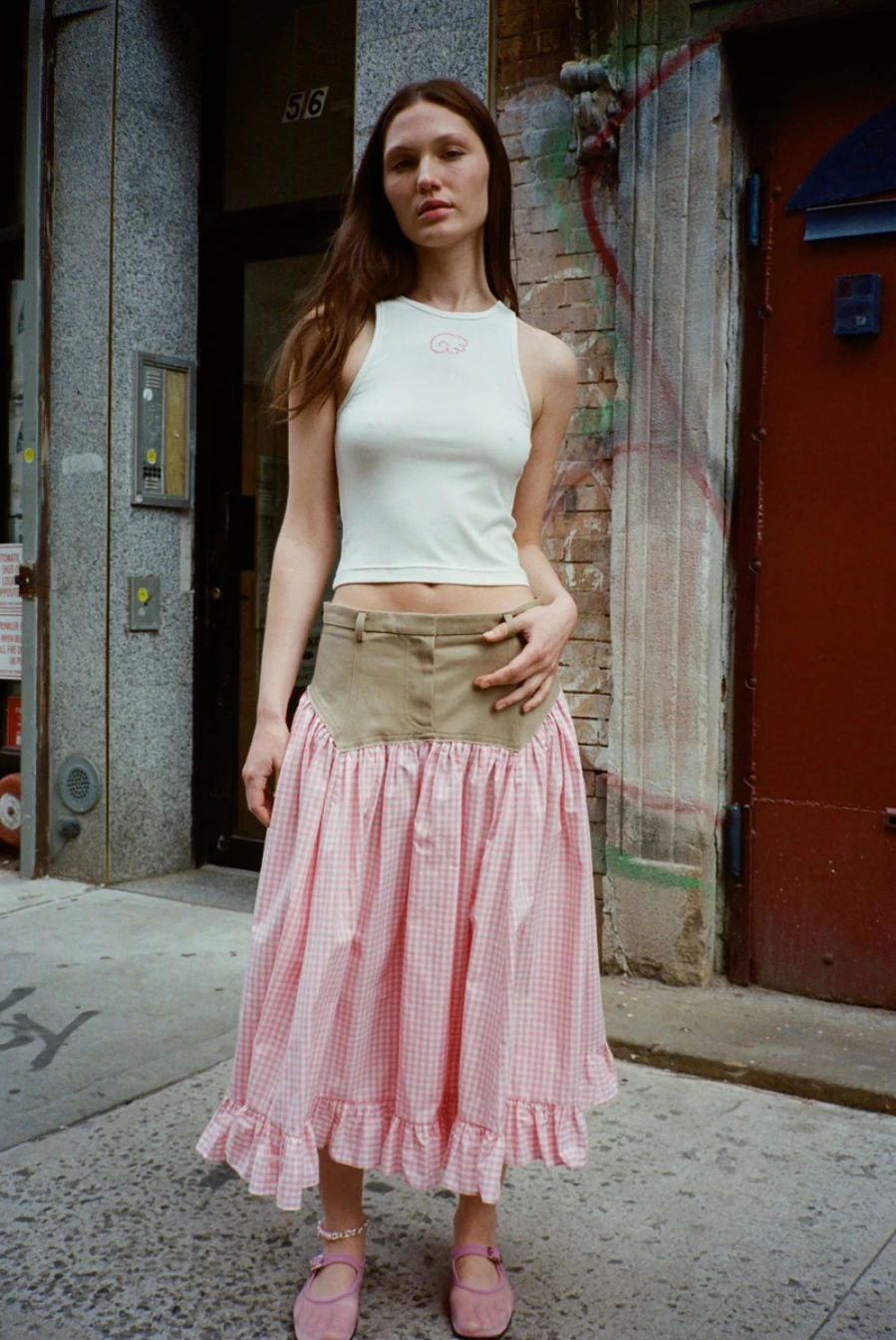 SANDY LIANG Women's Pink Petronas Skirt - Fashionable & Trendy Design