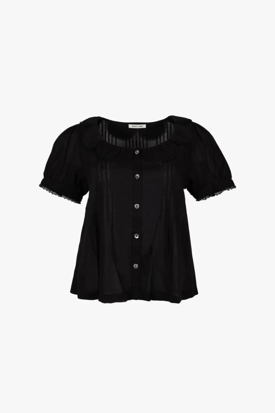 SANDY LIANG Women's Black Marl Top In Knitwear Stylish Comfort