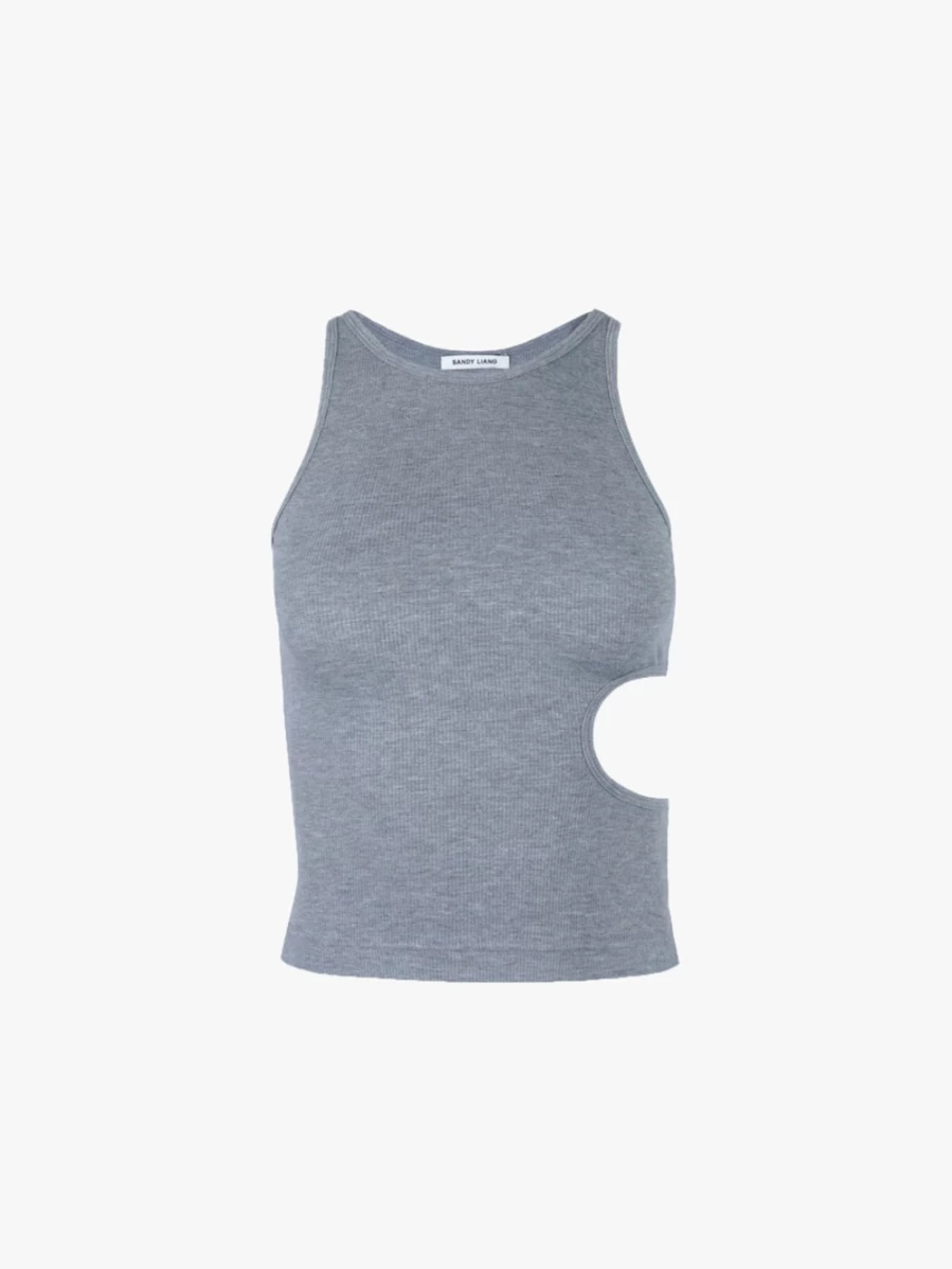 SANDY LIANG Women's Slight Tank Top in Cloud Grey | Lightweight Casual Wear