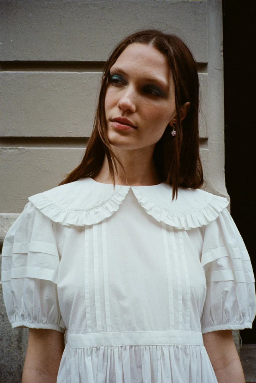 SANDY LIANG Maeve Dress In White for Women - Elegant Feminine Style