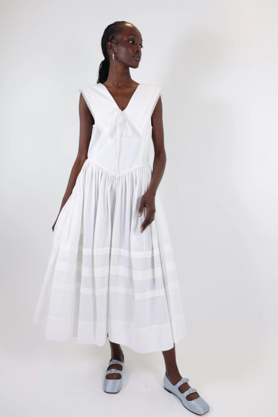 SANDY LIANG Women's White Opa Dress – Elegant and Stylish