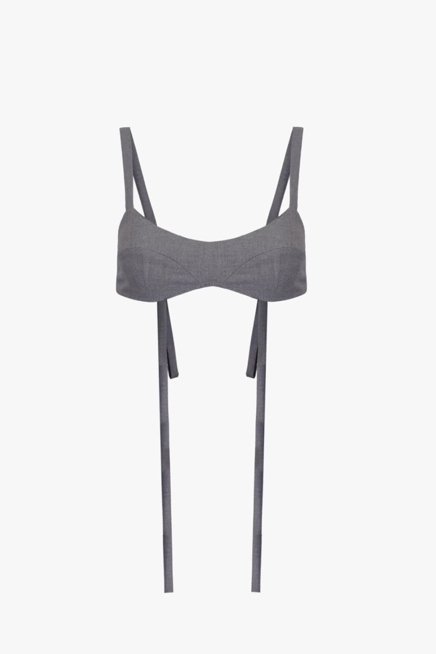 SANDY LIANG Women's Demie Bra in Ash Grey - Comfortable Lace Bralette